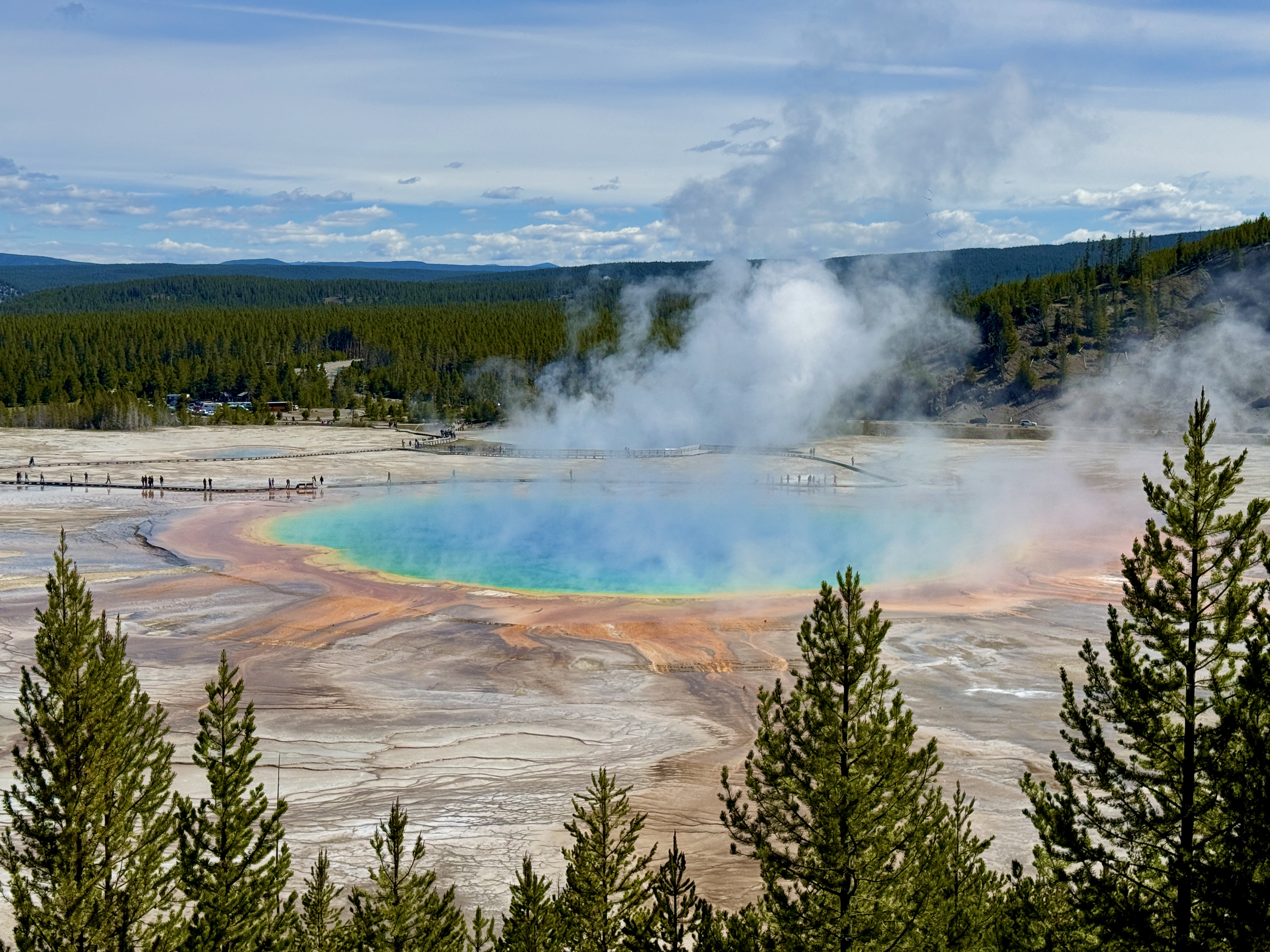 Yellowstone landscape in Wyoming
